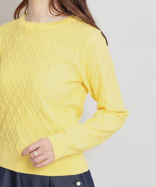 Couture Brooch / クチュールブローチ ニット・セーター | 【アンサンブル可】ダイヤ柄ニット | 詳細30