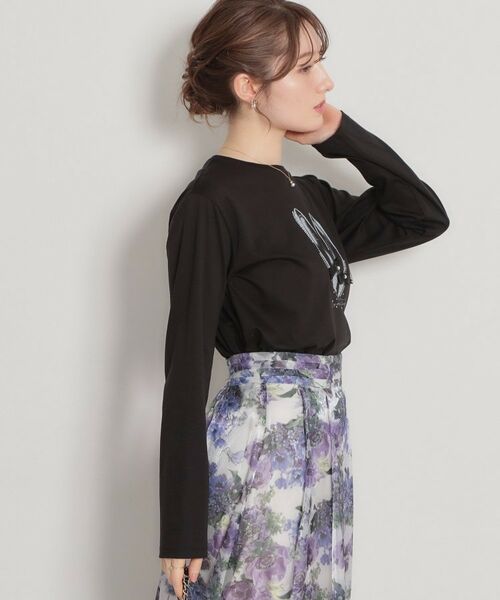 Couture Brooch / クチュールブローチ Tシャツ | 【綿100％・洗える】パリジェンヌ プリントTシャツ | 詳細30