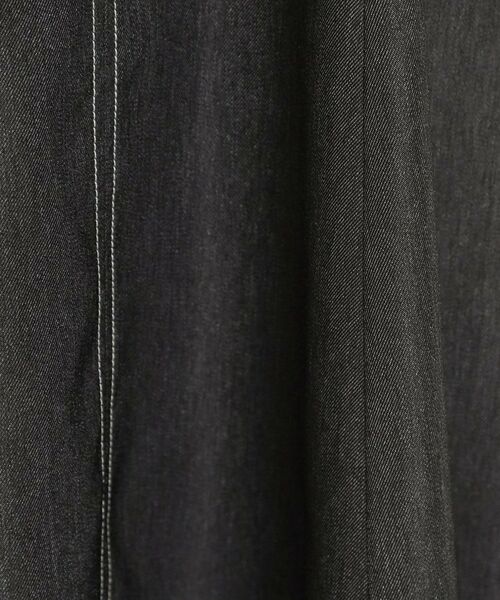 Couture Brooch / クチュールブローチ ロング・マキシ丈ワンピース | 【洗える】デニムライク細リボンジャンスカ | 詳細25