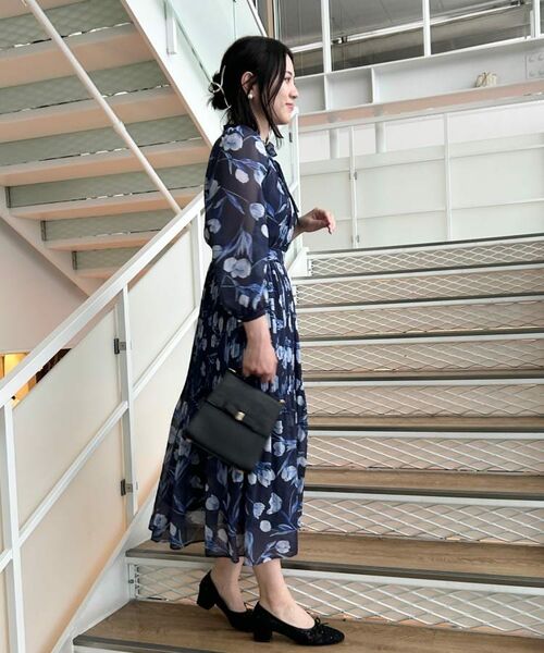 Couture Brooch / クチュールブローチ ロング・マキシ丈ワンピース | 【洗える・着映え】チューリップ柄 ワンピース | 詳細22