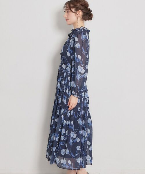 Couture Brooch / クチュールブローチ ロング・マキシ丈ワンピース | 【洗える・着映え】チューリップ柄 ワンピース | 詳細28