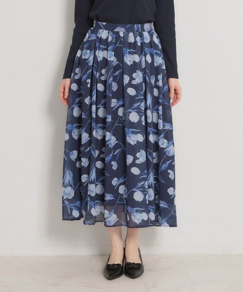 Couture Brooch / クチュールブローチ ロング・マキシ丈スカート | 【洗える】チューリップ柄スカート | 詳細26