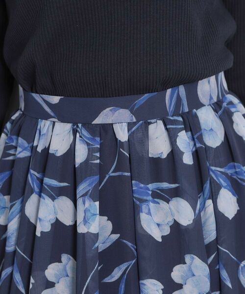 Couture Brooch / クチュールブローチ ロング・マキシ丈スカート | 【洗える】チューリップ柄スカート | 詳細29
