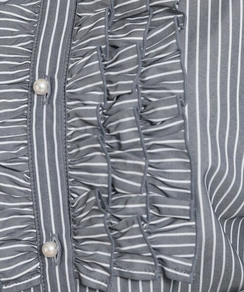 Couture Brooch / クチュールブローチ シャツ・ブラウス | 【通勤・着映え】ストライプ フリルブラウス | 詳細22