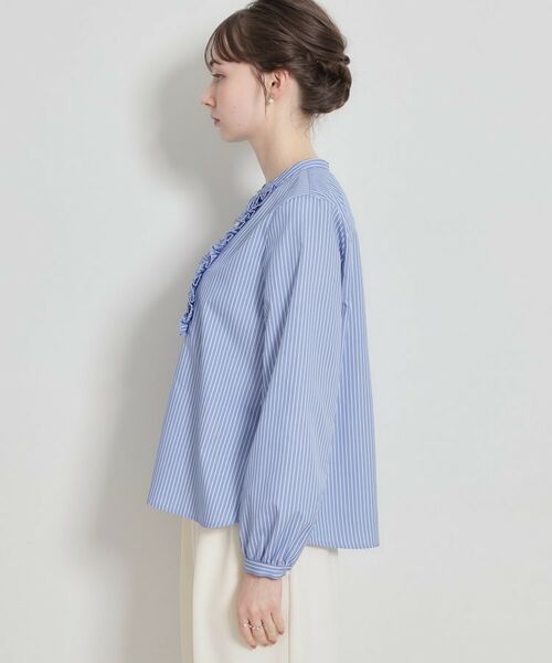 Couture Brooch / クチュールブローチ シャツ・ブラウス | 【通勤・着映え】ストライプ フリルブラウス | 詳細24