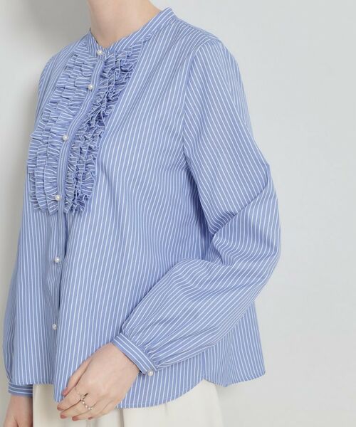Couture Brooch / クチュールブローチ シャツ・ブラウス | 【通勤・着映え】ストライプ フリルブラウス | 詳細27