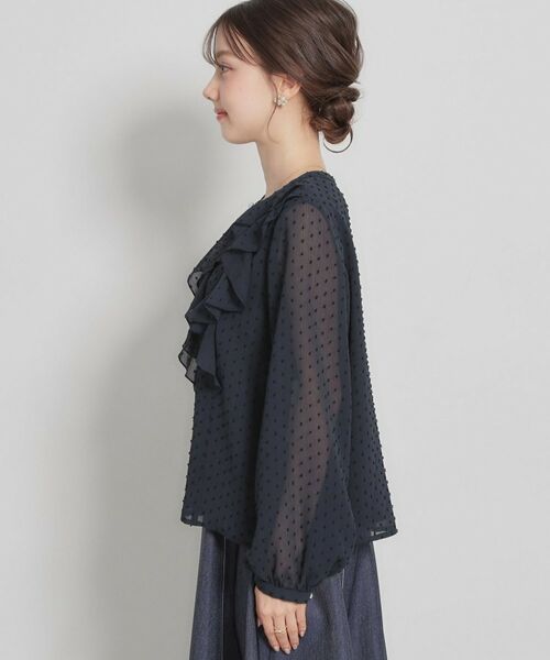 Couture Brooch / クチュールブローチ シャツ・ブラウス | 【洗える・着映え】ドビードット フリルブラウス | 詳細24