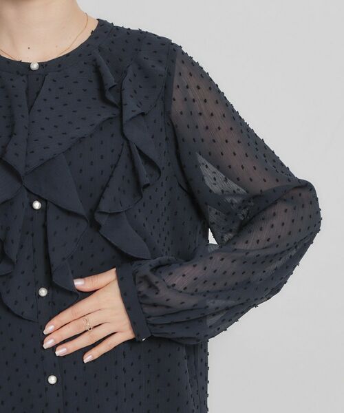 Couture Brooch / クチュールブローチ シャツ・ブラウス | 【洗える・着映え】ドビードット フリルブラウス | 詳細27
