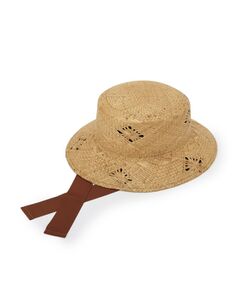 Couture Brooch / クチュールブローチ ハット | 雑材リボン付きハット