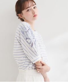 Couture Brooch / クチュールブローチ カットソー | 【接触冷感・UVカット】エンブロドルマントップス