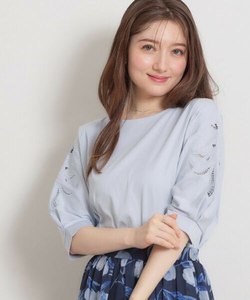 Couture Brooch / クチュールブローチ カットソー | 60シルケットエンブロドルマントップス | 詳細15