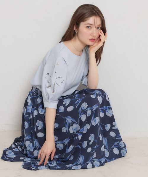 Couture Brooch / クチュールブローチ カットソー | 60シルケットエンブロドルマントップス | 詳細16