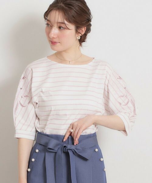 Couture Brooch / クチュールブローチ カットソー | 60シルケットエンブロドルマントップス | 詳細21