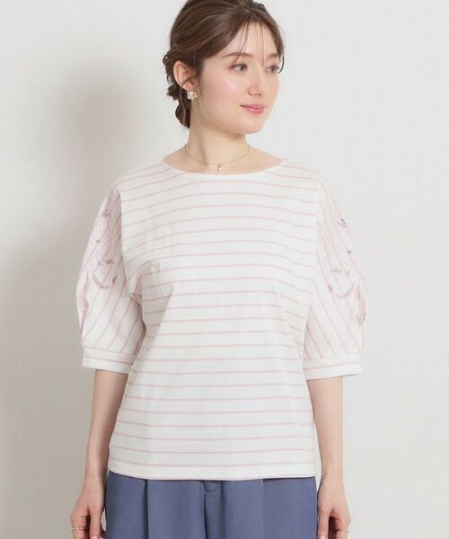 Couture Brooch / クチュールブローチ カットソー | 60シルケットエンブロドルマントップス | 詳細28