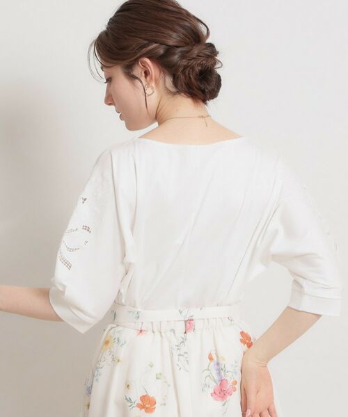 Couture Brooch / クチュールブローチ カットソー | 60シルケットエンブロドルマントップス | 詳細3