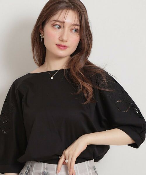 Couture Brooch / クチュールブローチ カットソー | 60シルケットエンブロドルマントップス | 詳細8