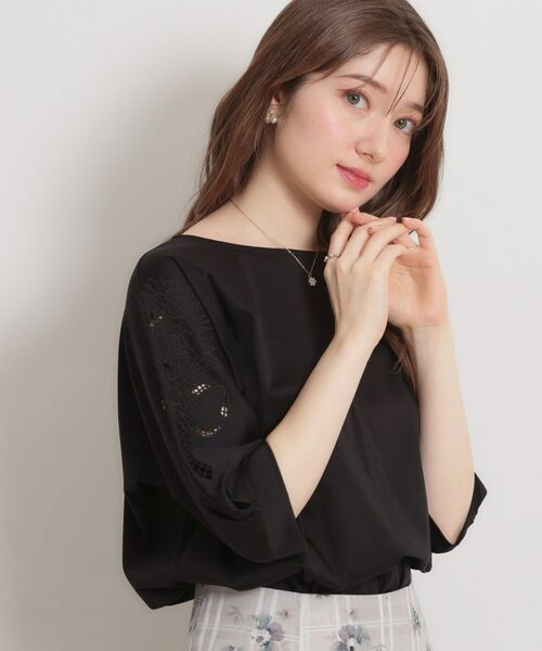 Couture Brooch / クチュールブローチ カットソー | 60シルケットエンブロドルマントップス | 詳細9