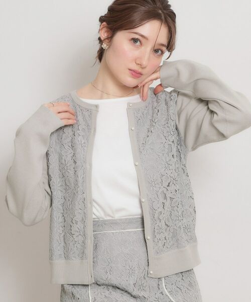 Couture Brooch / クチュールブローチ カーディガン・ボレロ | コードレースカーディガン | 詳細11