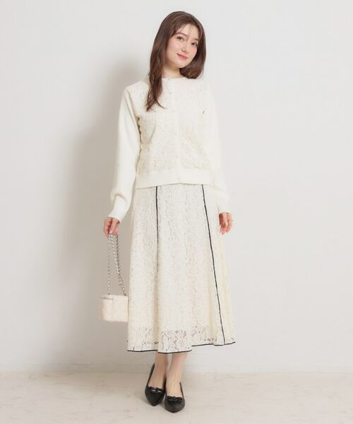 Couture Brooch / クチュールブローチ カーディガン・ボレロ | コードレースカーディガン | 詳細3