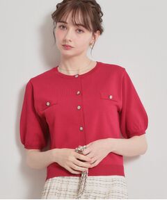 Couture Brooch / クチュールブローチ カーディガン・ボレロ | ビジューボタンカーディガン