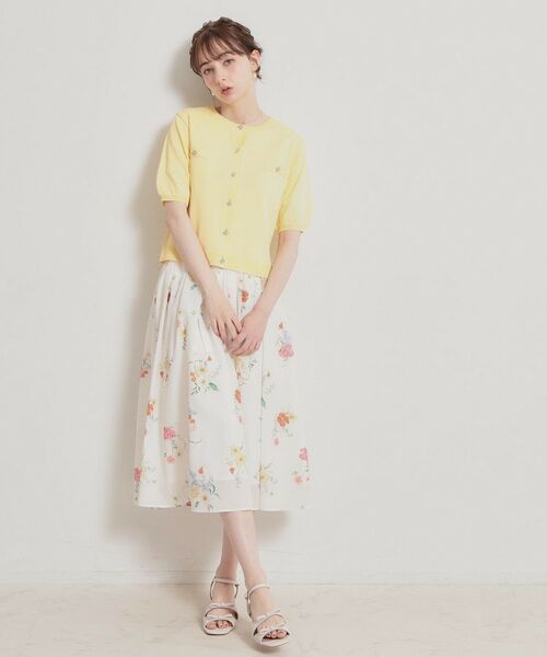 Couture Brooch / クチュールブローチ カーディガン・ボレロ | ビジューボタンカーディガン | 詳細13