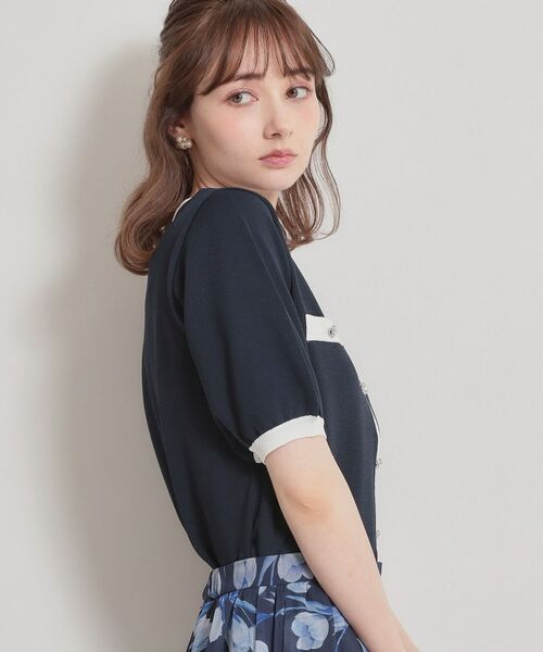 Couture Brooch / クチュールブローチ カーディガン・ボレロ | ビジューボタンカーディガン | 詳細23