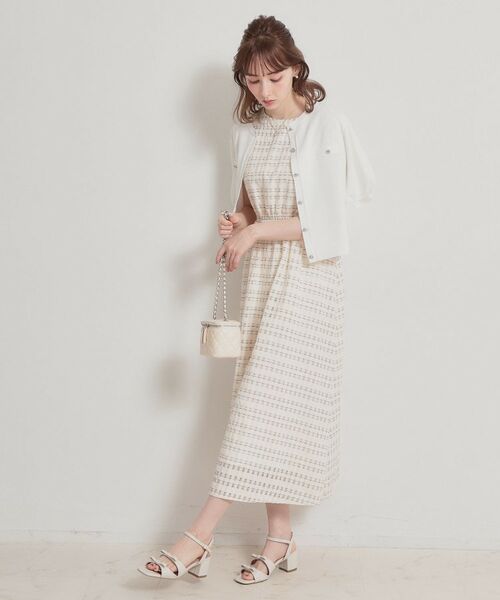 Couture Brooch / クチュールブローチ カーディガン・ボレロ | ビジューボタンカーディガン | 詳細6