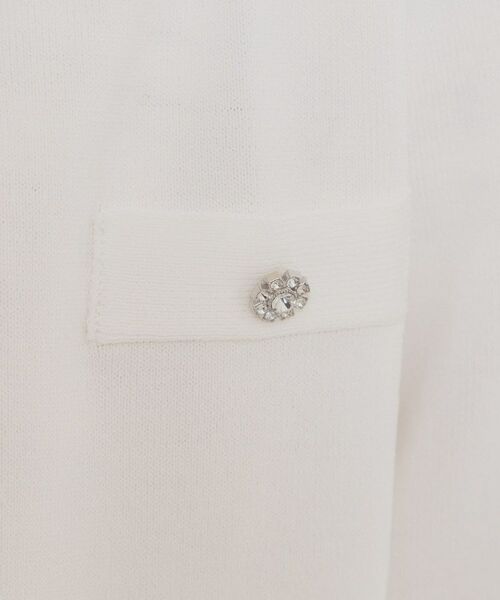 Couture Brooch / クチュールブローチ カーディガン・ボレロ | ビジューボタンカーディガン | 詳細7