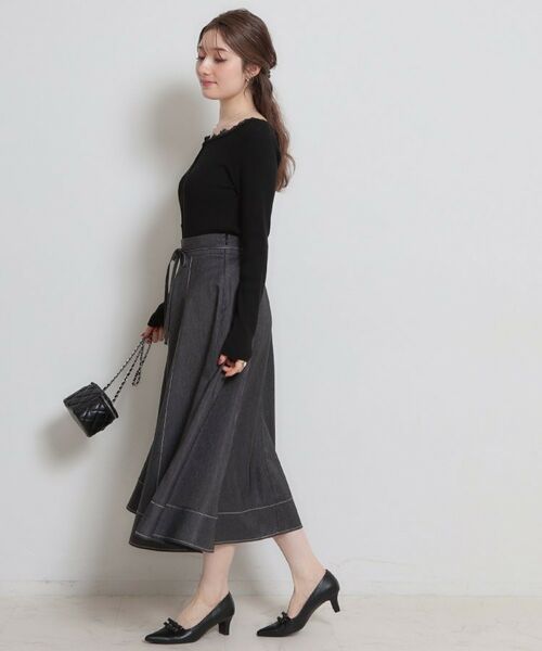 Couture Brooch / クチュールブローチ カーディガン・ボレロ | 前後2WAY衿レースカーディガン | 詳細17