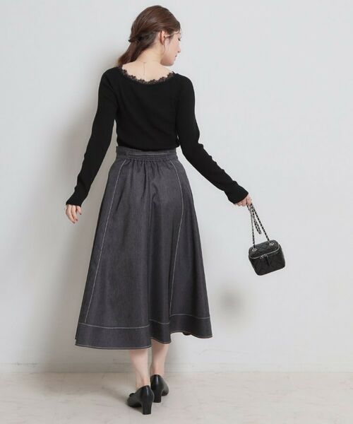 Couture Brooch / クチュールブローチ カーディガン・ボレロ | 前後2WAY衿レースカーディガン | 詳細18