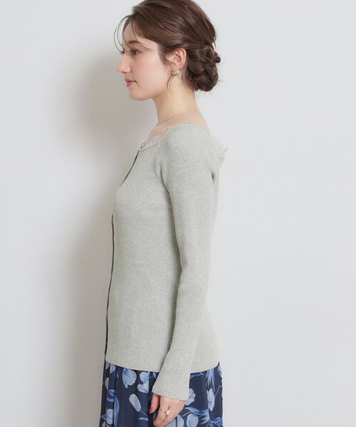 Couture Brooch / クチュールブローチ カーディガン・ボレロ | 前後2WAY衿レースカーディガン | 詳細21