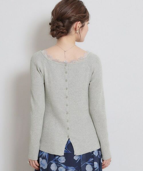 Couture Brooch / クチュールブローチ カーディガン・ボレロ | 前後2WAY衿レースカーディガン | 詳細27