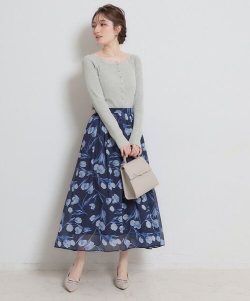 Couture Brooch / クチュールブローチ カーディガン・ボレロ | 前後2WAY衿レースカーディガン | 詳細5