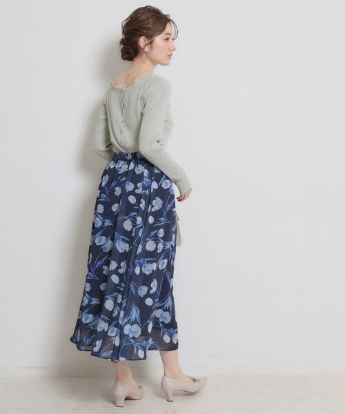 Couture Brooch / クチュールブローチ カーディガン・ボレロ | 前後2WAY衿レースカーディガン | 詳細9