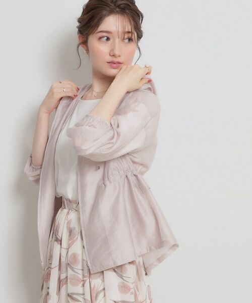 Couture Brooch / クチュールブローチ レザーブルゾン・ジャケット | 愛されシアーマンパ（ライトグレー(011)）