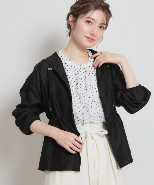 Couture Brooch / クチュールブローチ レザーブルゾン・ジャケット | 愛されシアーマンパ（ブラック(019)）