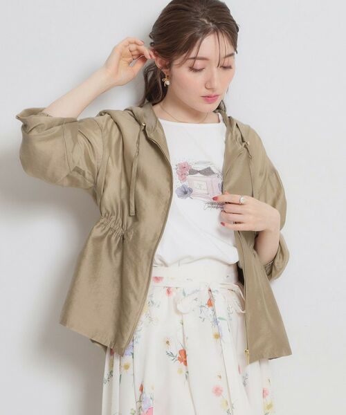 Couture Brooch / クチュールブローチ レザーブルゾン・ジャケット | 愛されシアーマンパ（キャメルブラウン(041)）