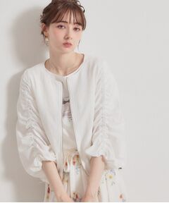 Couture Brooch / クチュールブローチ レザーブルゾン・ジャケット | カラミタンブラーノーカラーブルゾン