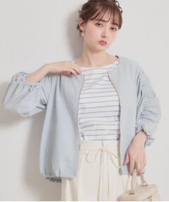 Couture Brooch / クチュールブローチ レザーブルゾン・ジャケット | カラミタンブラーノーカラーブルゾン