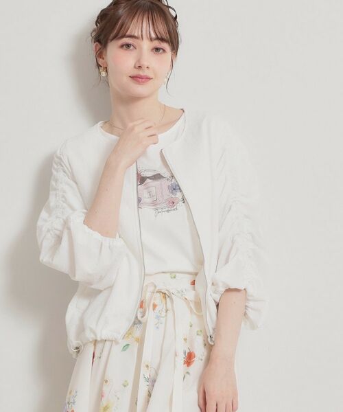 Couture Brooch / クチュールブローチ レザーブルゾン・ジャケット | カラミタンブラーノーカラーブルゾン | 詳細1