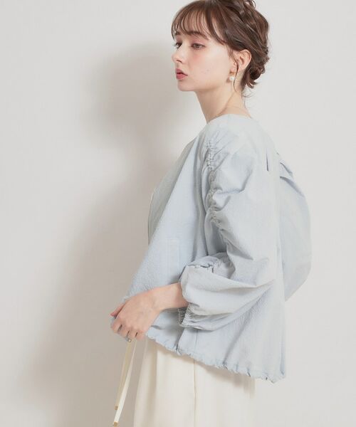 Couture Brooch / クチュールブローチ レザーブルゾン・ジャケット | カラミタンブラーノーカラーブルゾン | 詳細16