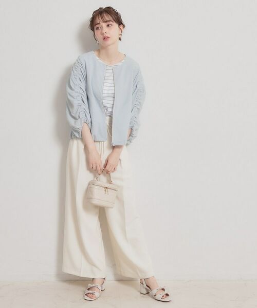 Couture Brooch / クチュールブローチ レザーブルゾン・ジャケット | カラミタンブラーノーカラーブルゾン | 詳細19