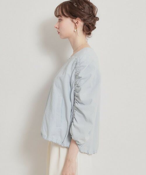 Couture Brooch / クチュールブローチ レザーブルゾン・ジャケット | カラミタンブラーノーカラーブルゾン | 詳細24