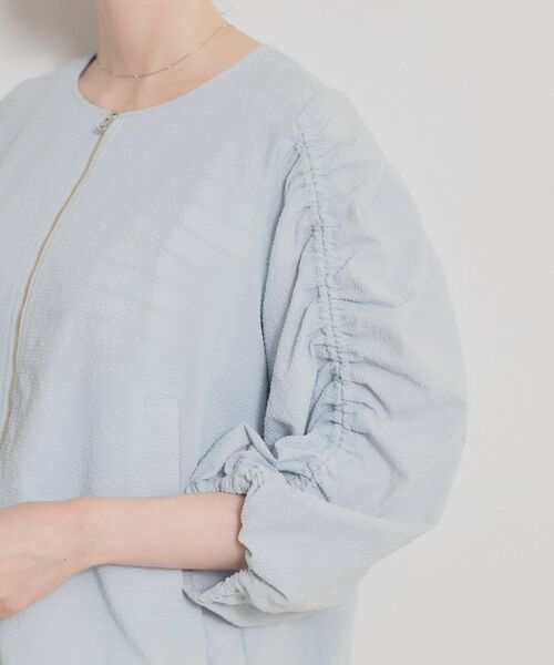 Couture Brooch / クチュールブローチ レザーブルゾン・ジャケット | カラミタンブラーノーカラーブルゾン | 詳細27