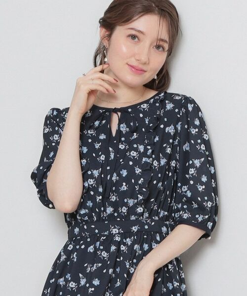 Couture Brooch / クチュールブローチ ロング・マキシ丈ワンピース | 水彩フラワーワンピース | 詳細1