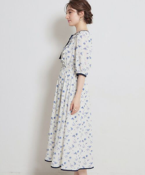 Couture Brooch / クチュールブローチ ロング・マキシ丈ワンピース | 水彩フラワーワンピース | 詳細16