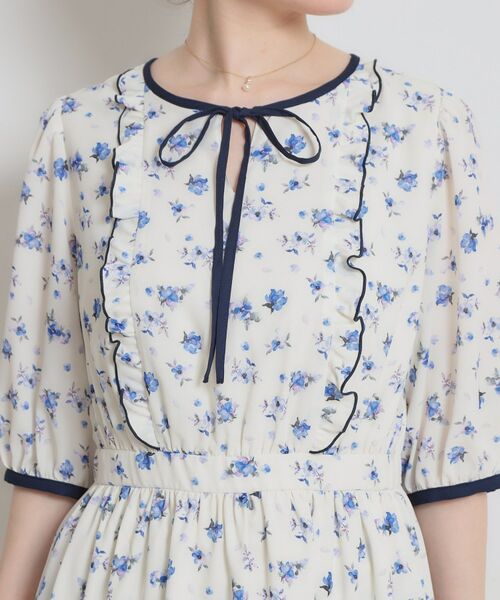 Couture Brooch / クチュールブローチ ロング・マキシ丈ワンピース | 水彩フラワーワンピース | 詳細18