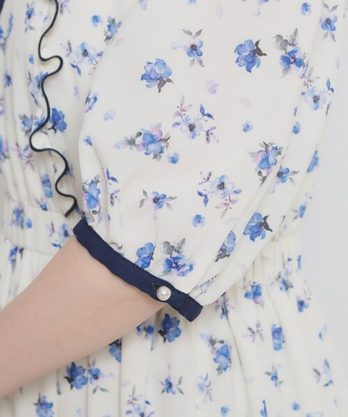 Couture Brooch / クチュールブローチ ロング・マキシ丈ワンピース | 水彩フラワーワンピース | 詳細20