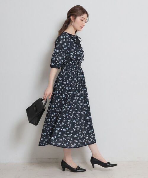 Couture Brooch / クチュールブローチ ロング・マキシ丈ワンピース | 水彩フラワーワンピース | 詳細5