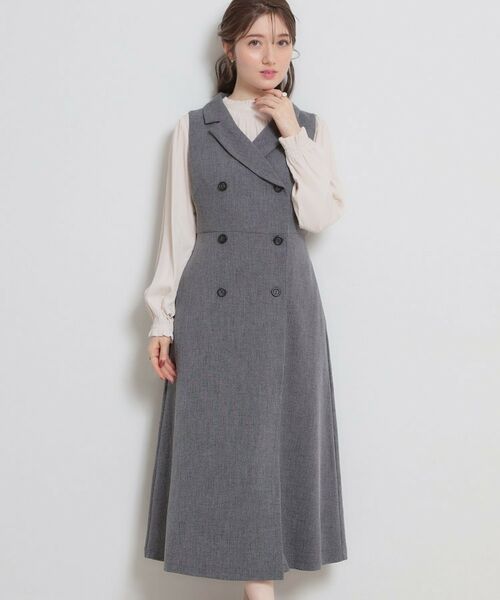 Couture Brooch / クチュールブローチ ロング・マキシ丈ワンピース | リネンライクサマツイワンピース | 詳細1